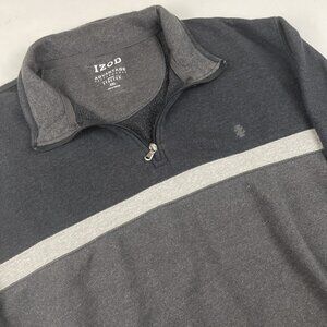 IZOD Advantage Performance Stretch 1/4 Zip Sweater Men’s XXL Black Active Golf